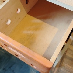 木の引き出し6個オーダー引き出し注文してます。の画像