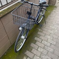 リサイクルショップどりーむ荒田店　No450 自転車　シティサイクル　２６インチ　ギア切り替え付き　LEDオートライト付き　鍵付き　状態良好♪の画像