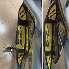 PCX 125 150 2018- アルミ ステップボード オートバイ ブルーの画像