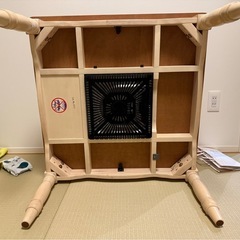 こたつ 75×75×40 カントリー調 ろくろ足  の画像