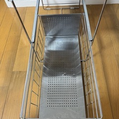 【無料引渡し(8/29まで)】スチール製2段ワゴンの画像