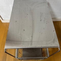 【無料引渡し(8/29まで)】スチール製2段ワゴンの画像