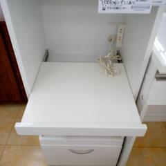 リユースのサカイ太田店★ジモティ割あり★  食器棚 ダークブラウン H89×D39.5×W79.5 クリーニング済み OJ10684の画像
