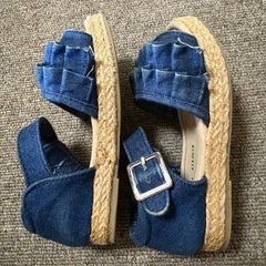 プティマイン  デニムサンダルの画像