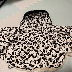 パンダ柄のポンチョ　お譲りしますの画像