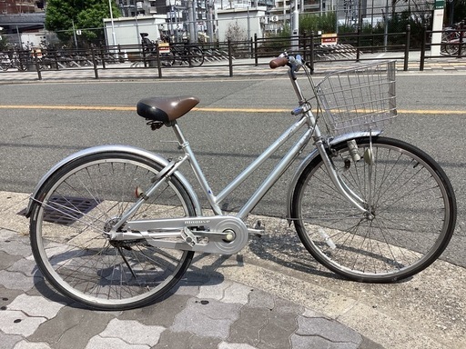 ♪ジモティー特価♪26型シティサイクル　中古自転車　シルバー