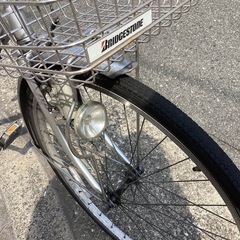 ♪ジモティー特価♪26型シティサイクル　中古自転車　シルバーの画像