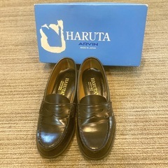 HARUTA ハルタ ローファー 黒 23.5cm 箱付きの画像