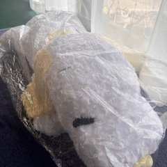美品　特大　スヌーピー　ぬいぐるみ　黄色の画像