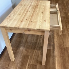 学習机　引き出し２か所【町田市再生家具】251517の画像