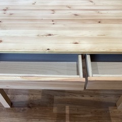 学習机　引き出し２か所【町田市再生家具】251517の画像