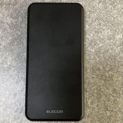 ELECOM モバイルバッテリー ブラックの画像