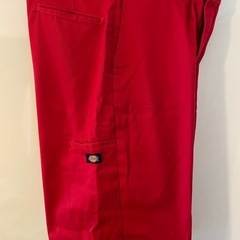 【美品】Dickies パンツ　ハーフ　赤の画像