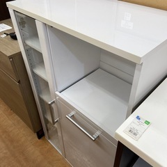ニトリ　レンジ台　2枚扉　ホワイトの画像