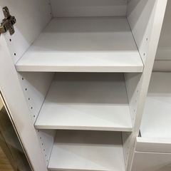 ニトリ　レンジ台　2枚扉　ホワイトの画像