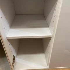 ニトリ　レンジ台　2枚扉　ホワイトの画像