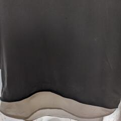 レディース　ブラック　重ね着風　Tシャツの画像