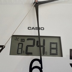 【１０００円】CASIOカシオの壁掛け電波時計☆直径３４ｃｍの画像