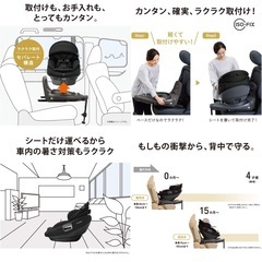 Combi THE S ISOFIX CG-TRL チャイルドシート セパレート コンビ エッグショック ZB-690 グレー 0か月~の画像
