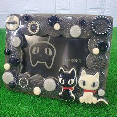 新品 KURONE/クロネ 猫のフォトフレーム 2個セットの画像