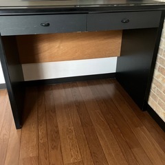黒机　引き出しありの画像