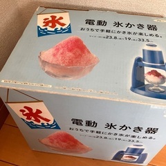 かき氷器　電動　かき氷の画像