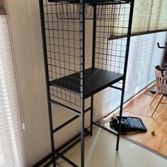 ランドリーラック　ブラックの画像