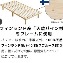 180㎝スノコベット+マットレスの画像