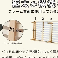 180㎝スノコベット+マットレスの画像