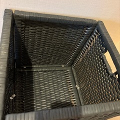 202 折りたたみ収納箱　ラタン籠　折り畳みの画像