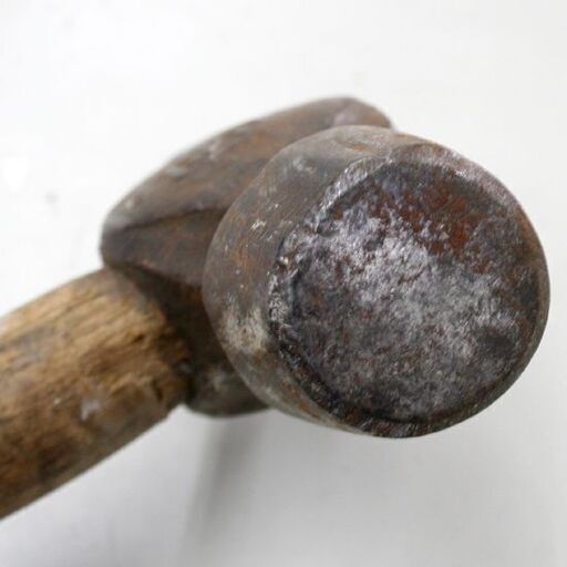 古道具 MARUKI #1 金槌 ボールピンハンマー 総重量570.5g 全長33.5cm 片手ハンマー 鎚 大工道具 玄翁 玄能 ○キ マルキ 札幌市 清田区 平岡
