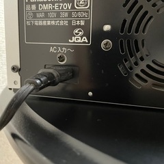 引き取り商品です　PanasonicのDVDビデオレコーダー「DMR-E70V-S シルバー」の画像