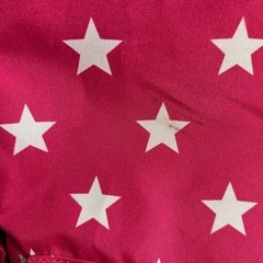 キッズ子供のピンク星柄リュックの画像
