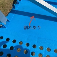 ★折りたたみガーデンテーブル オールインワン⛱️パラソル付★ピクニック キャンプ　レジャー★難ありの画像