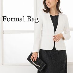 【ほぼ新品】 高級感のある フォーマルバッグ ブラックの画像