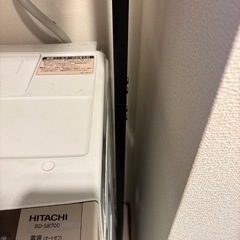 省スペース突っ張りランドリーラックの画像