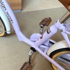 18インチ子供自転車補助輪付の画像