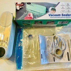 🉐未使用品！真空パック機　コードレスで便利！空気入れにも！充電式！作り置き保存！長期保存！使い方多数！の画像