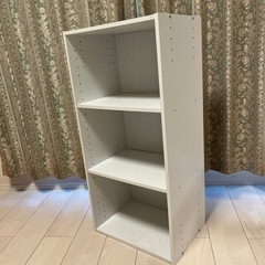 3段　カラーボックス　白の画像