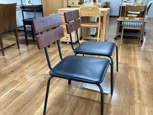 ダイニングチェア2脚セット【町田市再生家具】251516 【公式通販】