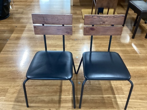 ダイニングチェア2脚セット【町田市再生家具】251516 【公式通販】