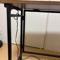 山善(YAMAZEN) デスク 折りたたみ コンセント付き 完成品 幅80×奥行40×高さ70cmの画像