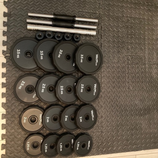 Wolfyok ダンベル可変式 スチール製 20kg 30kg 40kg 2個セット