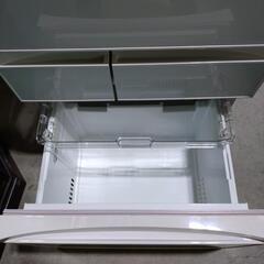 USED【TOSHIBA】冷凍冷蔵庫 ガラストップ GR-417GXVS  410L 2017年製 の画像