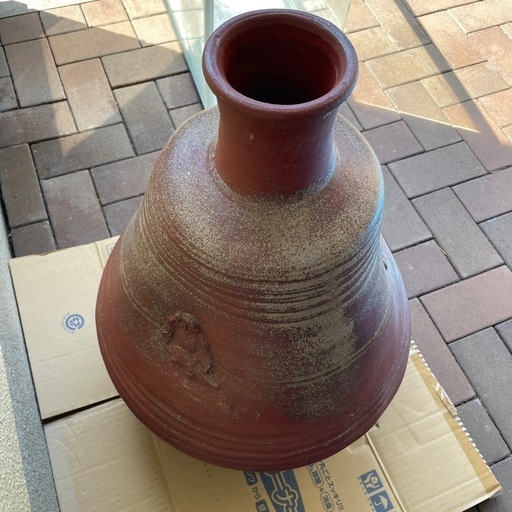 備前焼　花瓶　一点もの