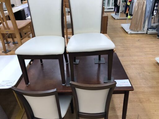 ★リユースのサカイ幸手店★SJ10245★ジモティ割あり★ NITORI ダイニングセット4人用 茶 W120×D80×H71 クリーニング済み