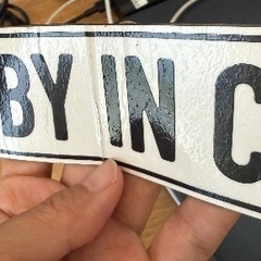 Baby in car magnet の画像