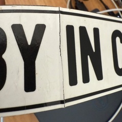 Baby in car magnet の画像