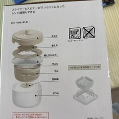 1台10役 コンパクトスライサー ザルボウルの画像
