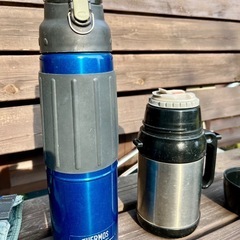 Thermosサーモス ステンレス水筒 1L 美品その他計2本セットの画像